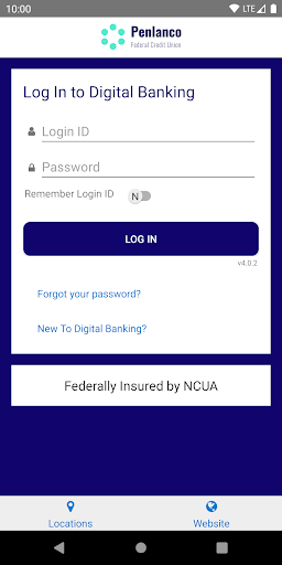 Android application Penlanco FCU Mobile Banking screenshort