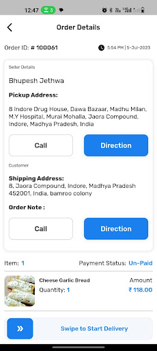 Wishnu Delivery Screen 3