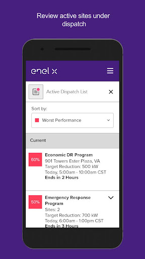 Enel X Demand Response Screen 3