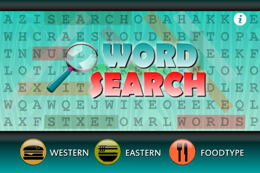 Word Search Food East-West