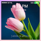 Lock screen Wallpaper: Tulip icon