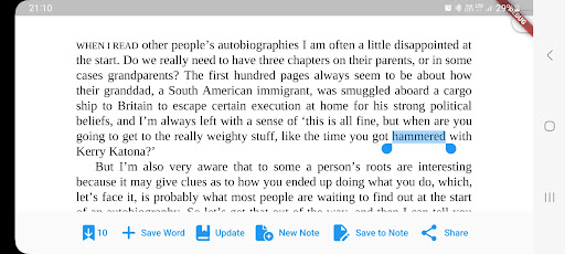 CoReader Screen 2
