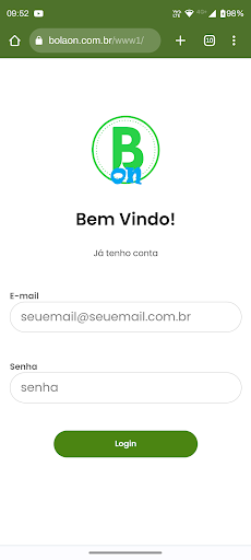 Android application BOLA ON screenshort