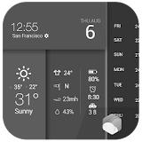 Clock Weather Forecast Battery icon