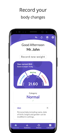 Weight Tracker BMI Calculator