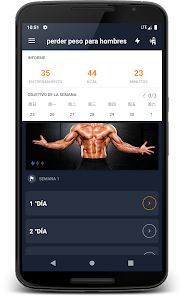Captura de Pantalla 1 Bajar de peso para hombres - H android