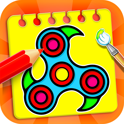 Fidget Spinner Coloring Book & Drawing Game