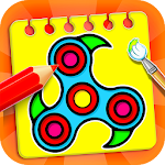 Cover Image of Download Fidget Spinner Coloring Book  APK