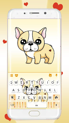 Android application Cute Puppy Dog Keyboard Theme screenshort