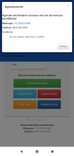 AMPARO - Salário Maternidade & Screen 3