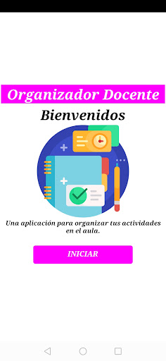 Android application Organizador Docente screenshort