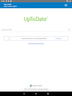 UpToDate Screenshot
