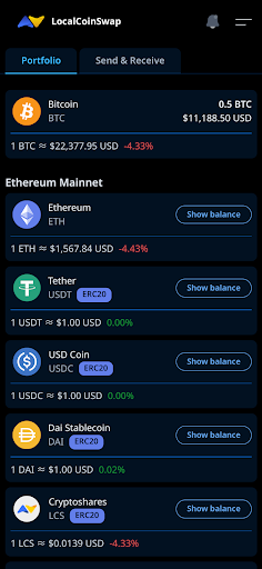 LocalCoinSwap Screen 2