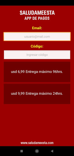 SaludameEsta Pagos Screen 2