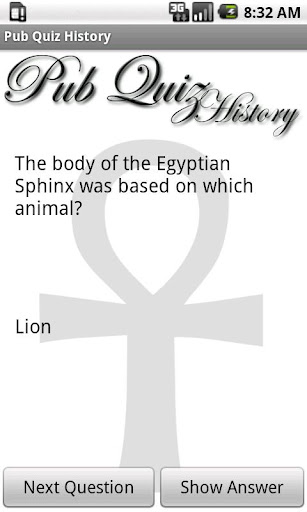 Android application Pub Quiz History screenshort