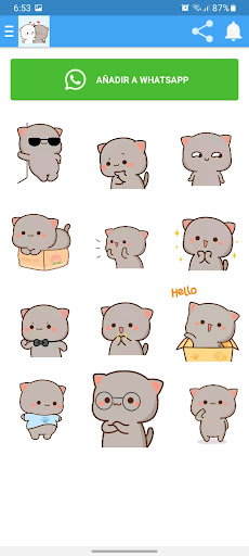 Animated Mochi Cats Stickers Screenshot 2 - AppWisp.com