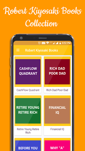 Android application Robert Kiyosaki Books Summary screenshort