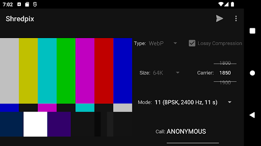 Shredpix - Encode COFDMTV Screen 3