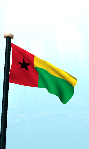 Guinea-Bissau Flag 3D Free Screen 2