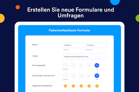 Jotform Formular & Umfrage Screenshot