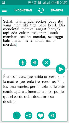 Indonesian Spanish Translator Screen 2
