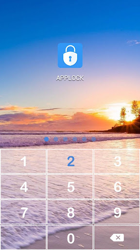 AppLock Theme Ocean Screen 2