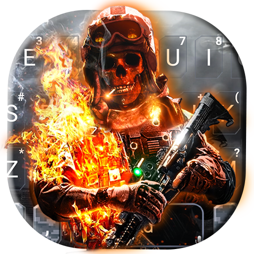 Battle Skull Keyboard Theme