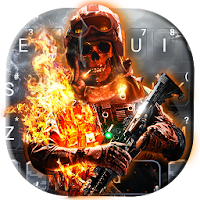 Battle Skull Keyboard Theme