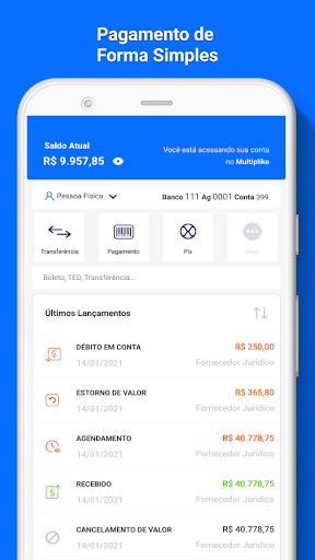Android application Multiplike screenshort