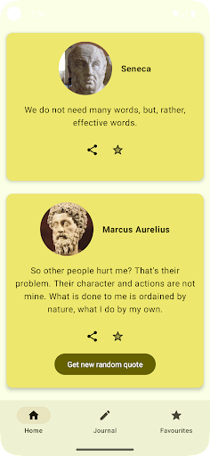 Android application My Stoic screenshort