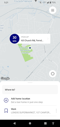 Ferndown Taxis Screen 2