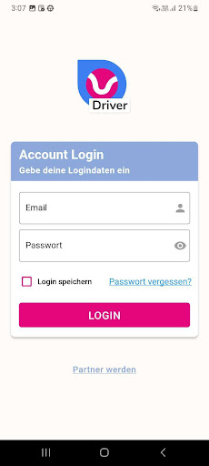 Android application urbnways Driver screenshort