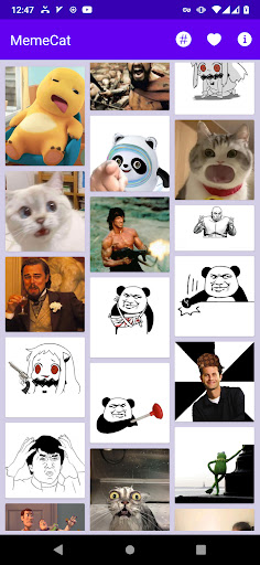 Android application MemeCat: Cat Meme, Dog Sticker screenshort