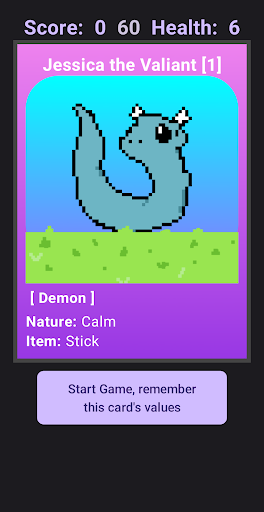 Android application Monster Memory Quest screenshort