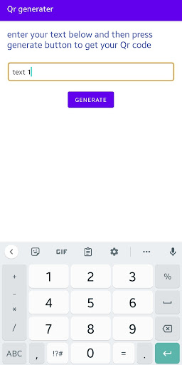 Qr genrator Screen 2