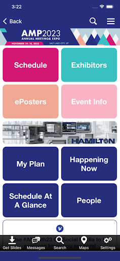 AMP Meetings Screen 2