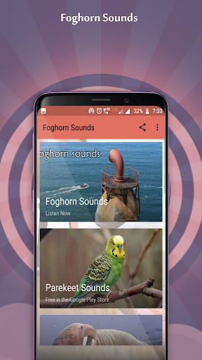Android application Foghorn Sounds screenshort