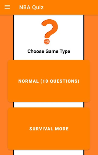 Android application NBA Quiz screenshort