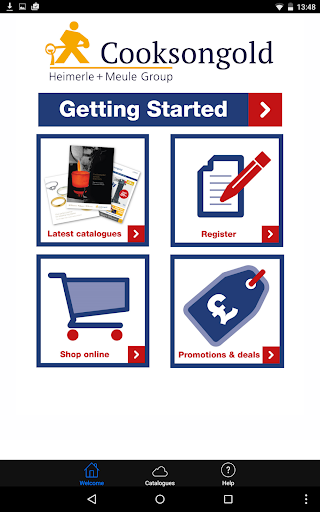 Android application Cooksongold Digital Catalogues screenshort