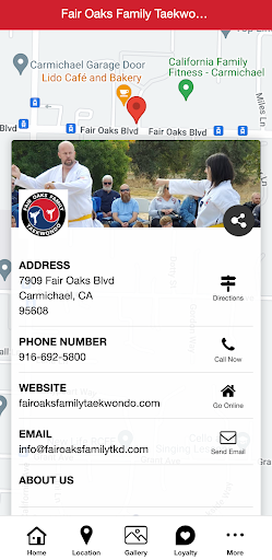 Fair Oaks Family Taekwondo Screen 2
