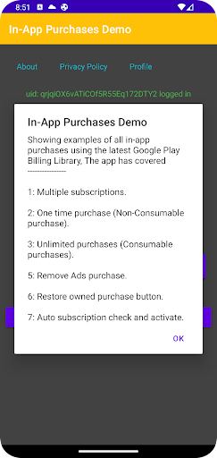 In-App purchases - Demo