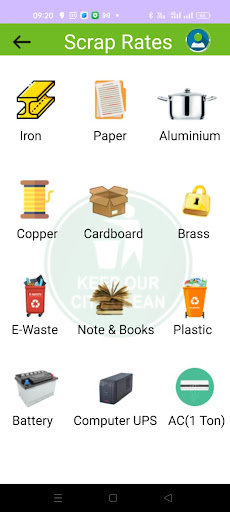 Android application NGMC-Garbage Bank screenshort