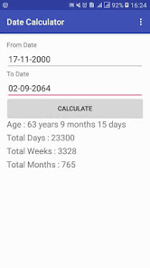 Imágen 1 Calculadora de fecha: Edad Día android