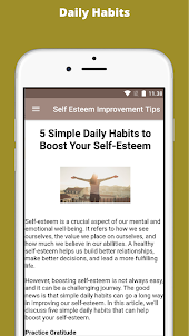 Self Esteem Improvement Tips