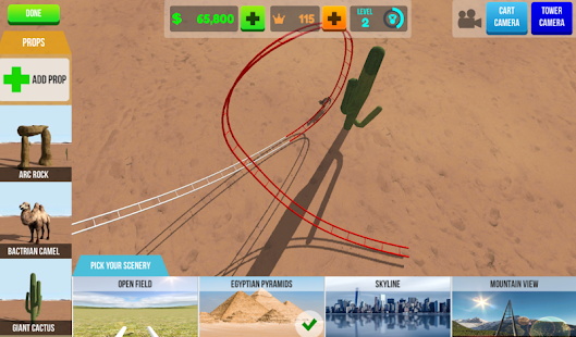VR Thrills Roller Coaster Game Screenshot