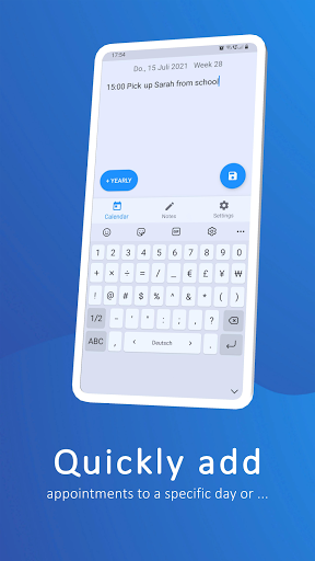 TisoNote: Calendar & Notes Screen 2