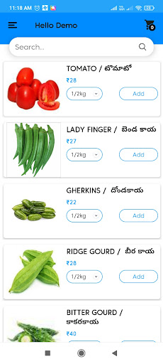 GreenishGrocers Stores Vendor App