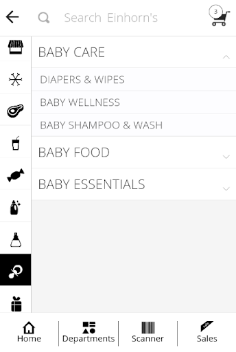 Screenshot of Einhorn's Supermarket