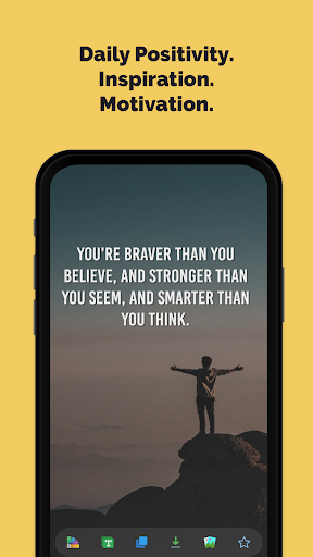Screenshot of Daily Positivite Quotes App