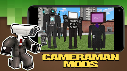 Cameraman Skibidi mod MCPE